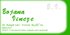 bojana vincze business card